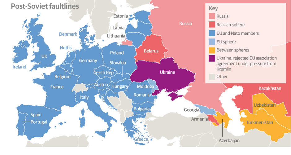 Europa y Rusia (Fuente: The Guardian)