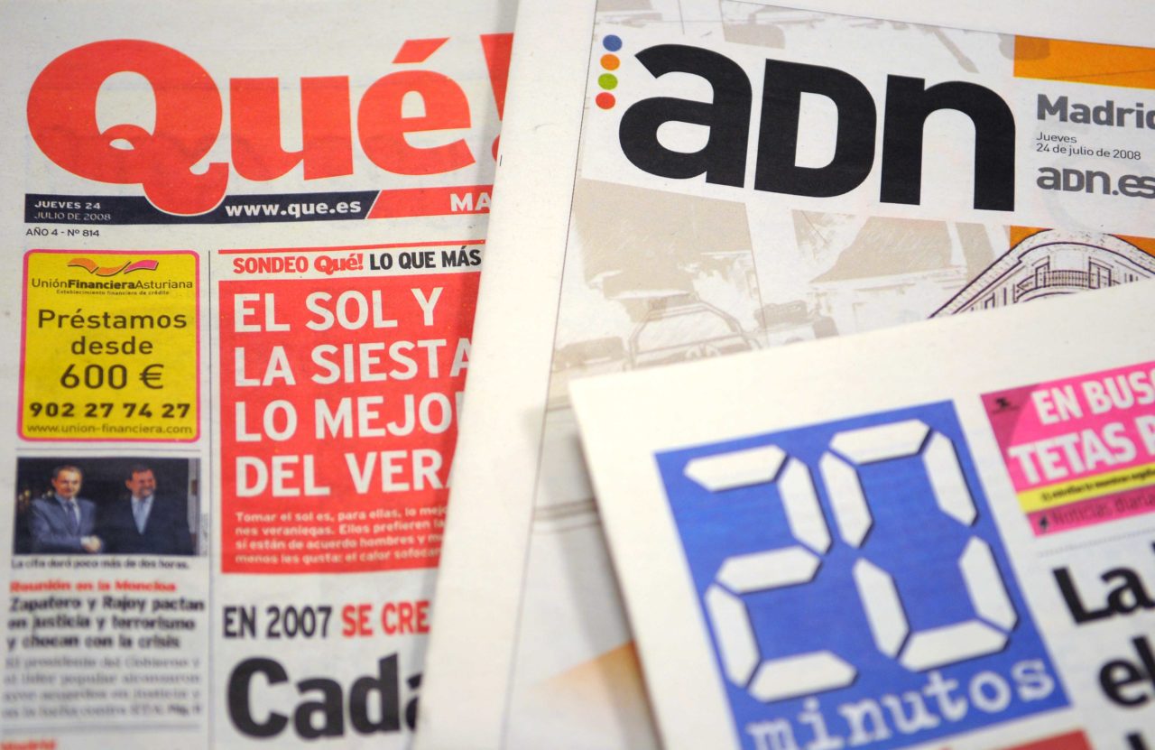 Cabeceras de prensa gratuita (Fuente: Ayuntamiento de Madrid)