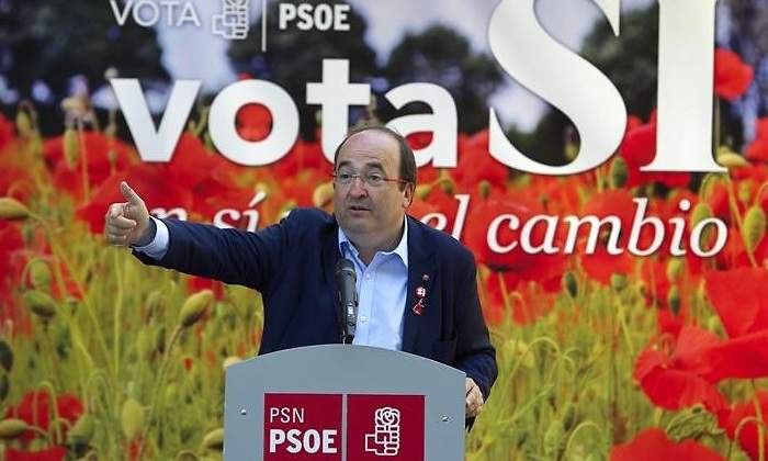 Miquel Iceta, en un acto de campaña (Fuente: Agencia EFE)