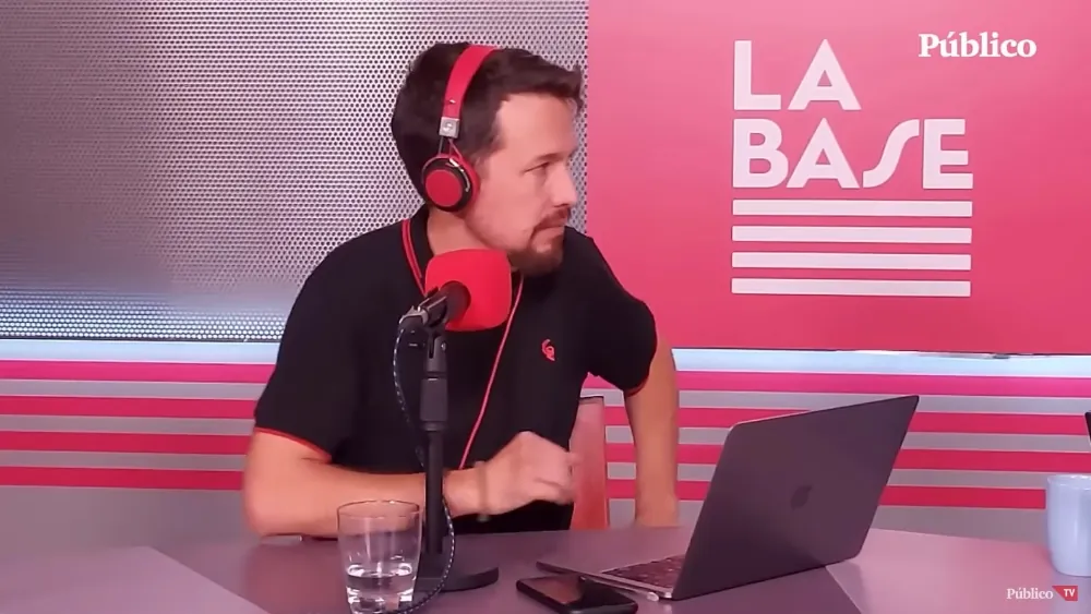 Pablo Iglesias, en 'La base' (Fuente: Público)